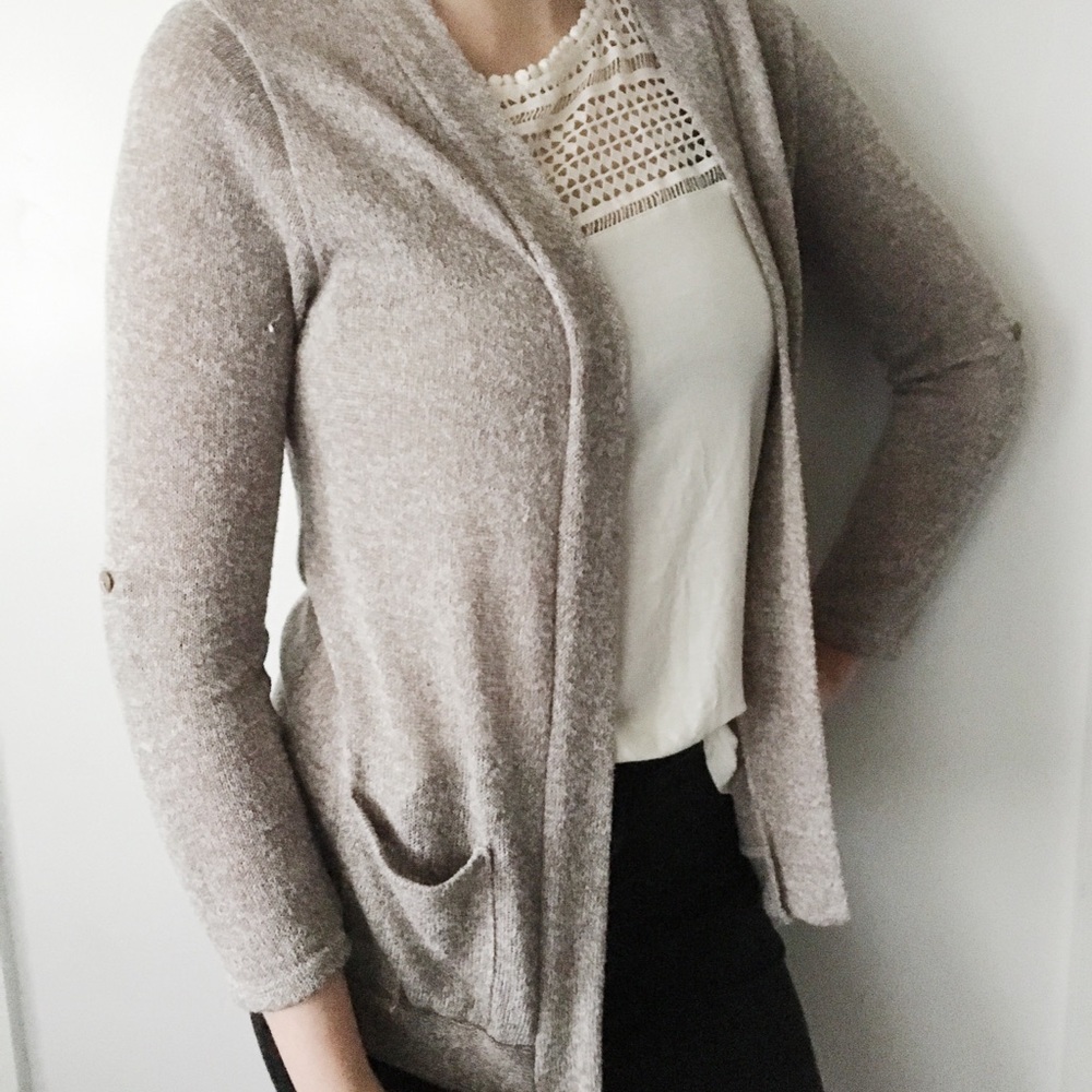 oatmeal cardigan